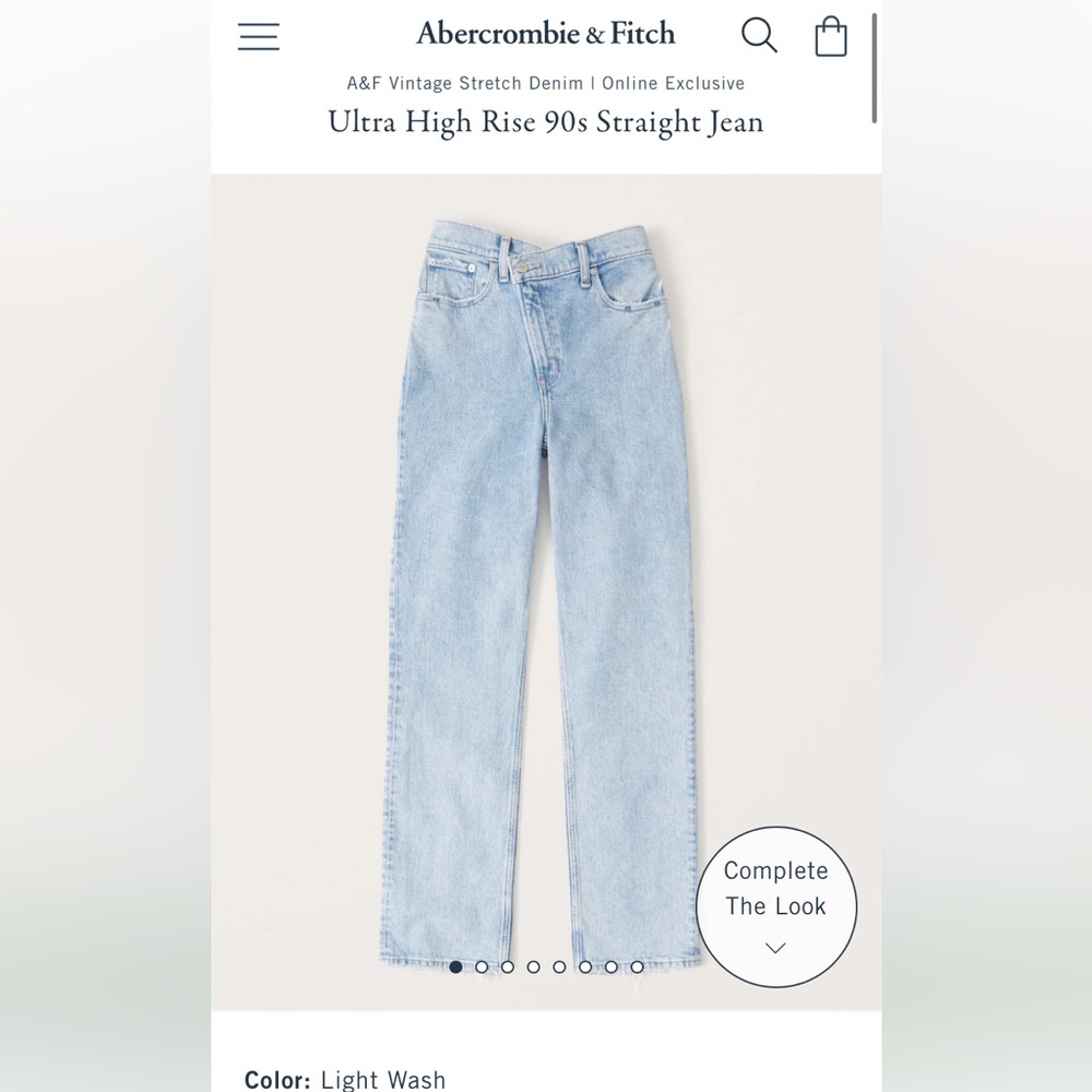 Abercrombie & Fitch 90s Mom Jean